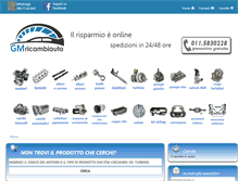Tablet Screenshot of gmricambiauto.com